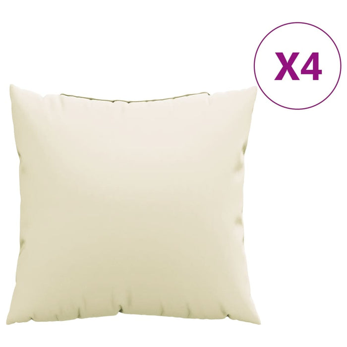 Perne de canapea, 4 buc., crem, 50x50 cm, textil - WALTI WALTI