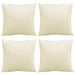 Perne de canapea, 4 buc., crem, 50x50 cm, textil - WALTI WALTI