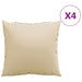 Perne de canapea, 4 buc., beige, 50x50 cm, textil - WALTI WALTI