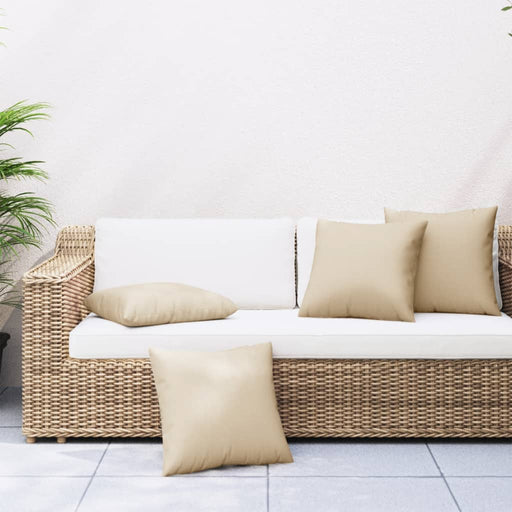 Perne de canapea, 4 buc., beige, 50x50 cm, textil - WALTI WALTI