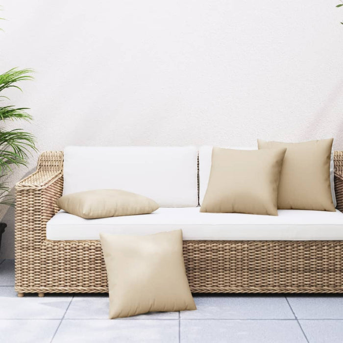 Perne de canapea, 4 buc., beige, 50x50 cm, textil - WALTI WALTI