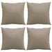 Perne de canapea, 4 buc., taupe, 50x50 cm, textil - WALTI WALTI