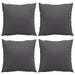 Perne de canapea, 4 buc., antracit, 60x60 cm, textil - WALTI WALTI