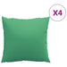 Perne de canapea, 4 buc., verde, 60x60 cm, textil - WALTI WALTI