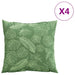 Husă de pernă 4 pcs Model de frunze 60x60 cm - WALTI WALTI