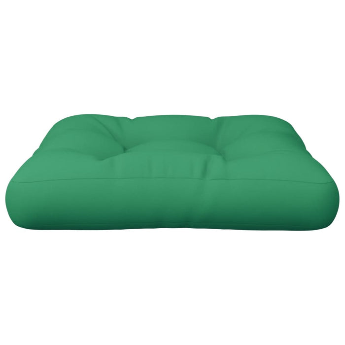 Pernă de paleți, verde, 60x60x12 cm, material textil WALTI