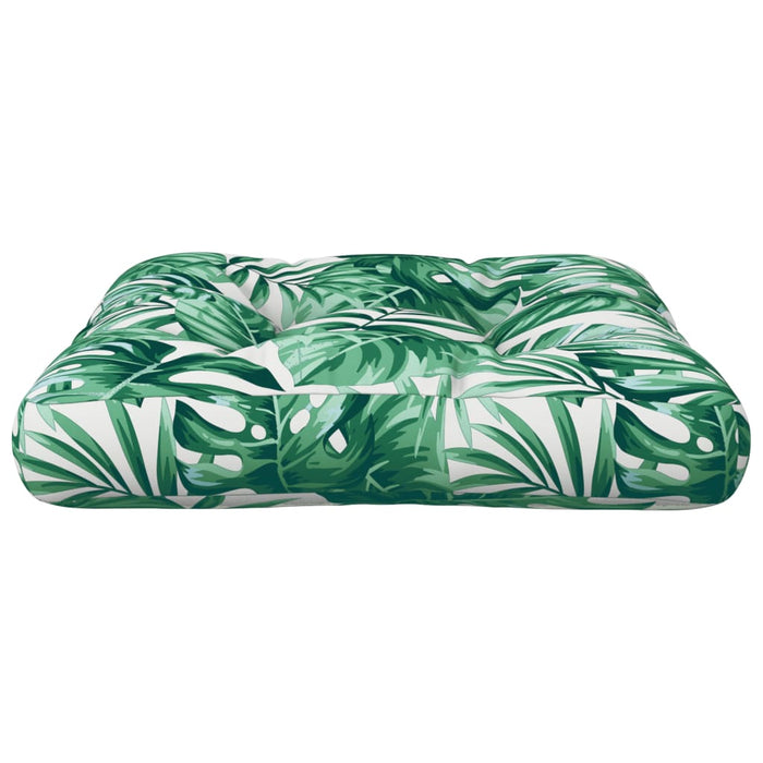 Pernă de paleți, model frunze, 60x60x12 cm, textil - WALTI WALTI