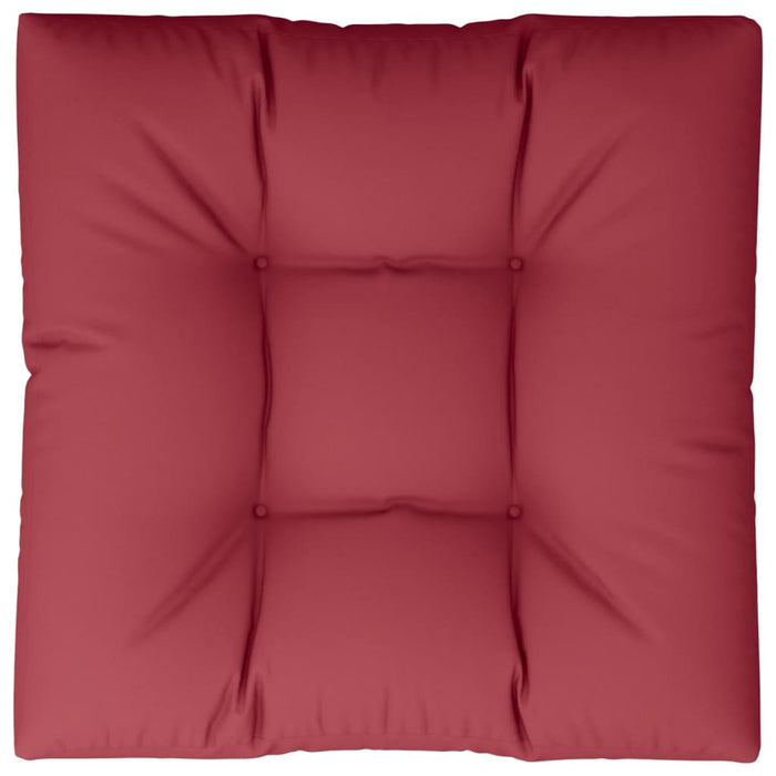 Pernă pentru paleți, roșu vin, 70x70x12 cm, material textil - WALTI WALTI