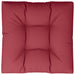 Pernă pentru paleți, roșu vin, 70x70x12 cm, material textil - WALTI WALTI