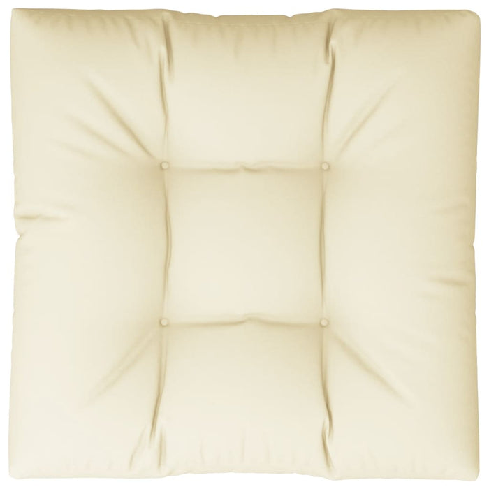 Pernă pentru paleți, crem, 80x80x12 cm, material textil WALTI