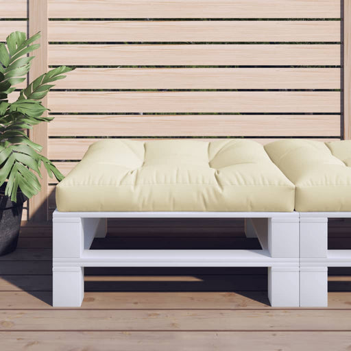 Pernă pentru paleți, crem, 80x80x12 cm, material textil - WALTI WALTI
