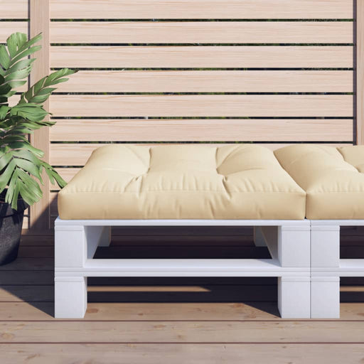 Pernă pentru paleți, bej, 80x80x12 cm, material textil - WALTI WALTI