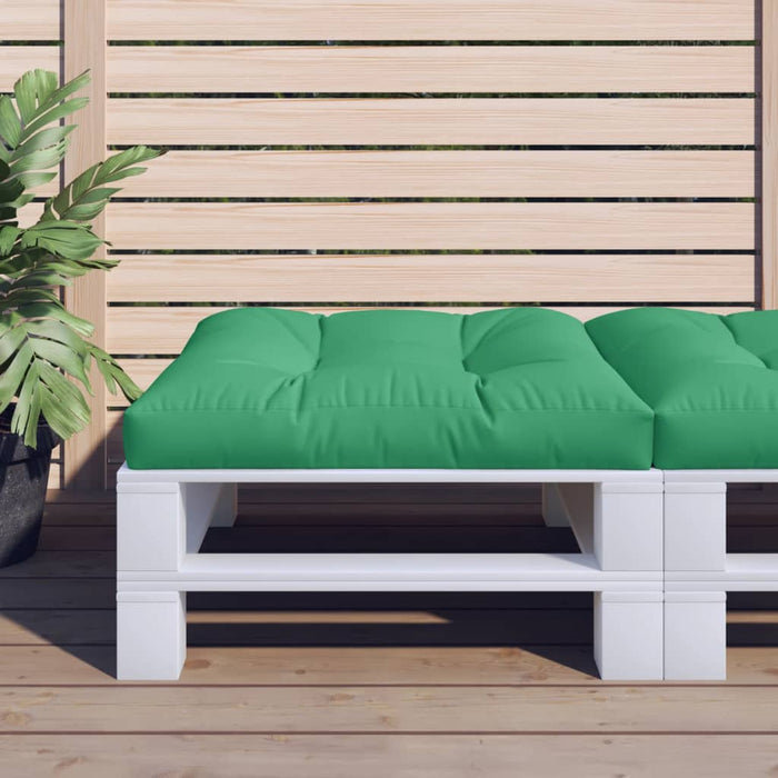 Pernă pentru paleți, verde, 80x80x12 cm, material textil - WALTI WALTI