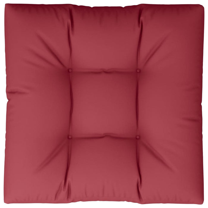 Pernă pentru paleți, roșu vin, 80x80x12 cm, material textil - WALTI WALTI