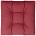 Pernă pentru paleți, roșu vin, 80x80x12 cm, material textil - WALTI WALTI