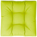 Pernă de paleți, verde aprins, 80x80x12 cm, material textil - WALTI WALTI