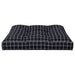 Pernă de paleți, negru, 80x80x12 cm, textil, model carouri - WALTI WALTI
