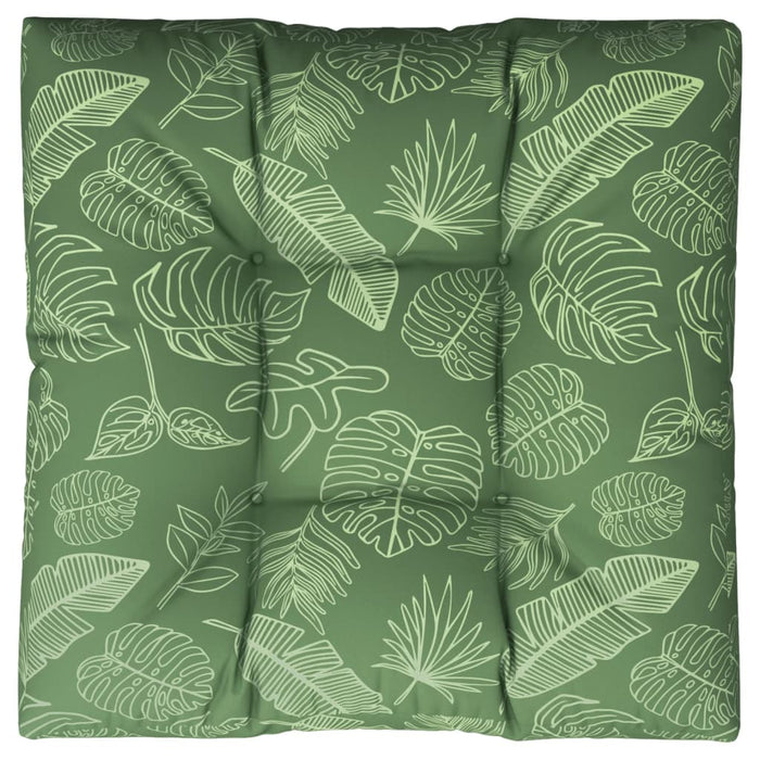 Pernă de paleți, 80x80x12 cm, textil, model frunze - WALTI WALTI