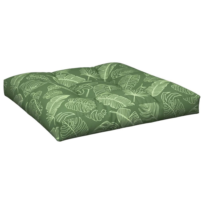 Pernă de paleți, 80x80x12 cm, textil, model frunze - WALTI WALTI