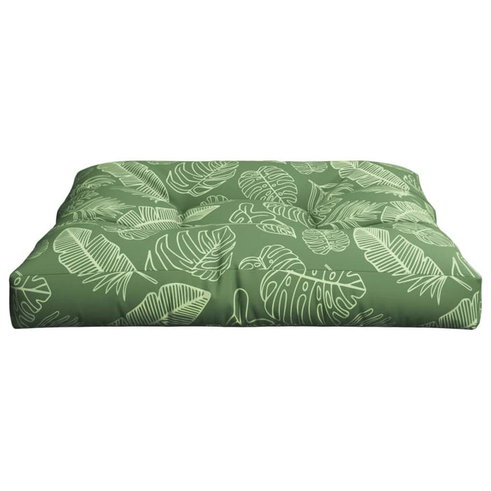 Pernă de paleți, 80x80x12 cm, textil, model frunze - WALTI WALTI