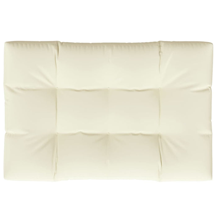 Pernă pentru paleți, crem, 120x80x12 cm, material textil WALTI