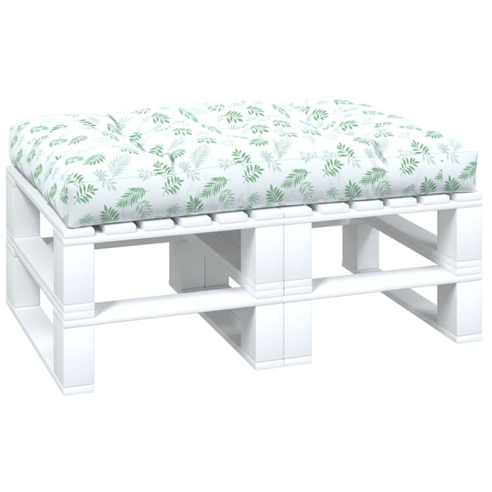 Pernă de paleți, model frunze, 120x80x12 cm, textil - WALTI WALTI