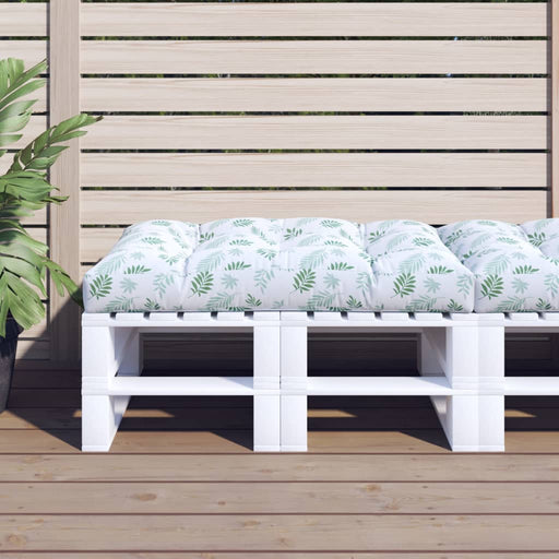 Pernă de paleți, model frunze, 120x80x12 cm, textil - WALTI WALTI