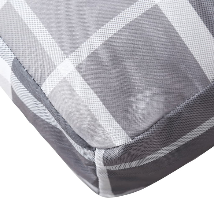 Pernă de paleți, gri carouri, 60x40x12 cm, material textil - WALTI WALTI