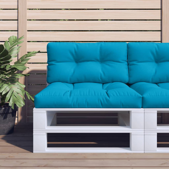 Pernă de paleți, albastru deschis, 70x40x12 cm, material textil - WALTI WALTI