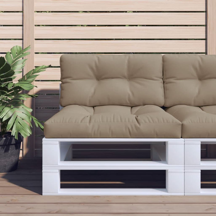 Pernă de paleți, gri taupe, 70x40x12 cm, material textil WALTI
