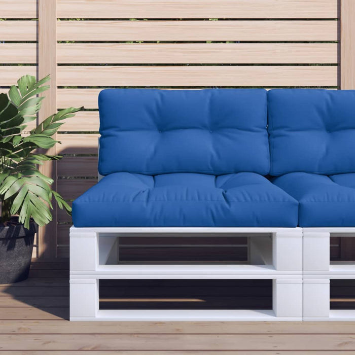 Pernă de paleți, albastru regal, 70x40x12 cm, material textil WALTI