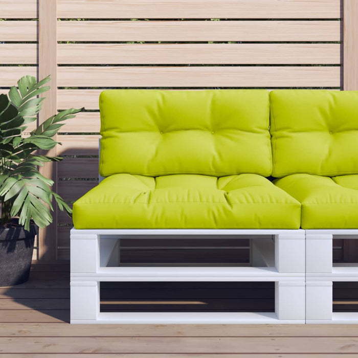 Pernă de paleți, verde aprins, 70x40x12 cm, material textil WALTI