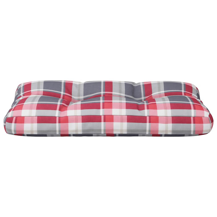 Pernă de paleți, roșu carouri, 70x40x12 cm, material textil - WALTI WALTI