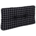 Pernă de paleți, negru, 70x40x12 cm, textil, model carouri - WALTI WALTI