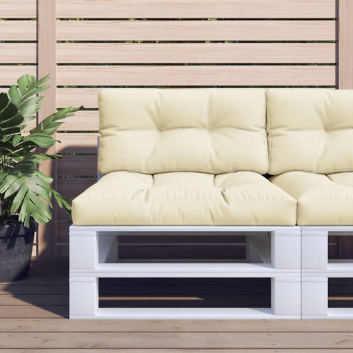 Pernă de paleți, crem, 80x40x12 cm, material textil - WALTI WALTI