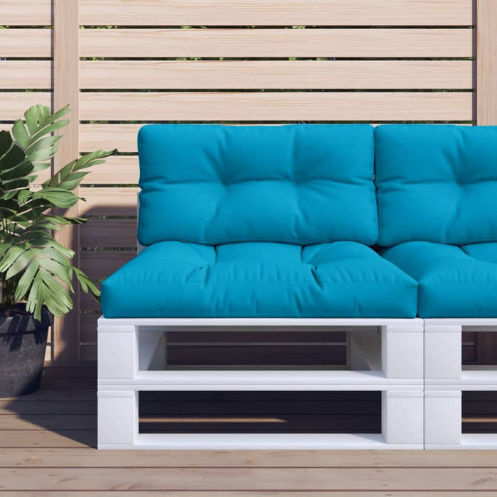 Pernă de paleți, albastru deschis, 80x40x12 cm, material textil - WALTI WALTI