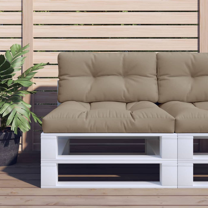 Pernă de paleți, gri taupe, 80x40x12 cm, material textil - WALTI WALTI
