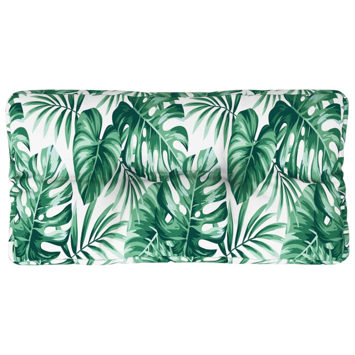 Pernă de paleți, model frunze, 80x40x12 cm, textil WALTI