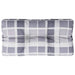 Pernă de paleți, gri carouri, 80x40x12 cm, material textil - WALTI WALTI
