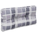 Pernă de paleți, gri carouri, 80x40x12 cm, material textil - WALTI WALTI