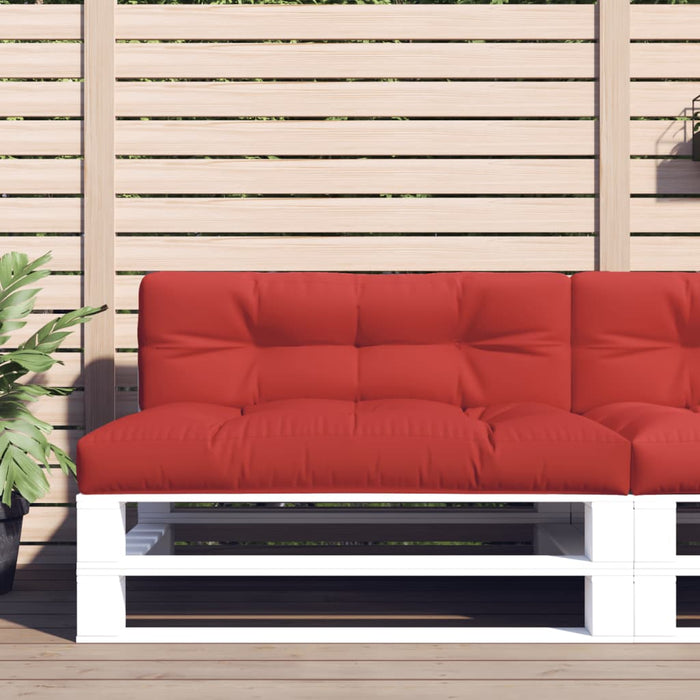 Pernă de paleți, roșu, 120x40x12 cm, material textil WALTI