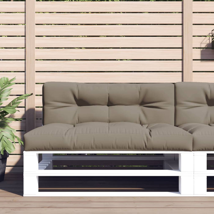 Pernă de paleți, gri taupe, 120x40x12 cm, material textil WALTI