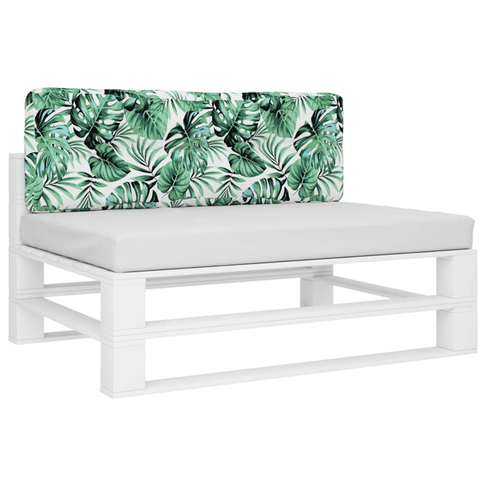 Pernă de paleți, model frunze, 120x40x12 cm, textil - WALTI WALTI