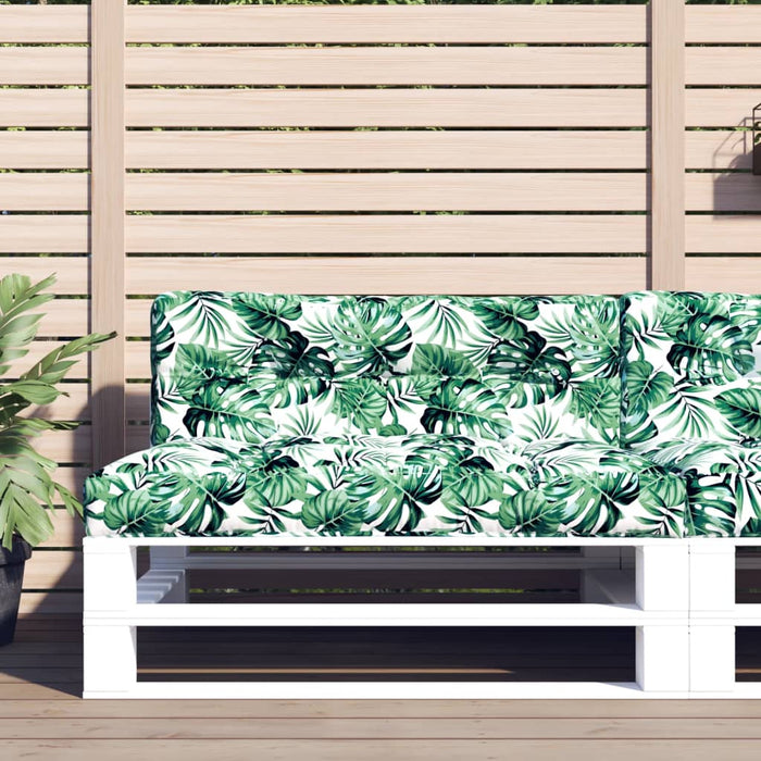 Pernă de paleți, model frunze, 120x40x12 cm, textil - WALTI WALTI