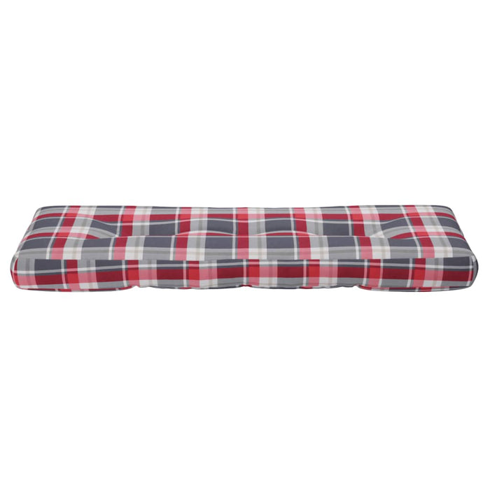 Pernă de paleți, roșu carouri, 120x40x12 cm, material textil - WALTI WALTI