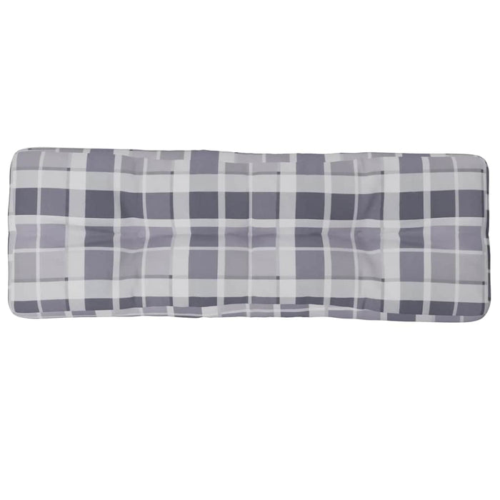 Pernă de paleți, gri carouri, 120x40x12 cm, material textil - WALTI WALTI