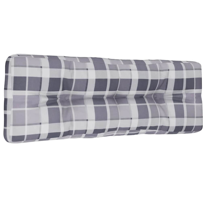 Pernă de paleți, gri carouri, 120x40x12 cm, material textil - WALTI WALTI