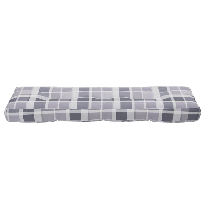 Pernă de paleți, gri carouri, 120x40x12 cm, material textil - WALTI WALTI