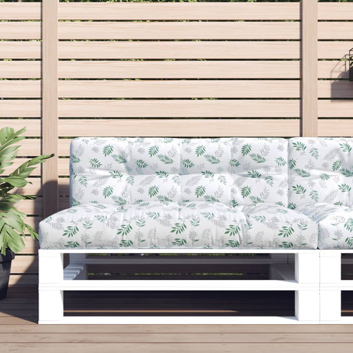 Pernă de paleți, model frunze, 120x40x12 cm, textil - WALTI WALTI