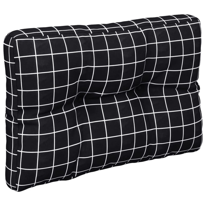 Perne de paleți, 2 buc., negru carouri, textil WALTI